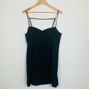 Abercrombie & Fitch black strappy cocktail mini dress. Large